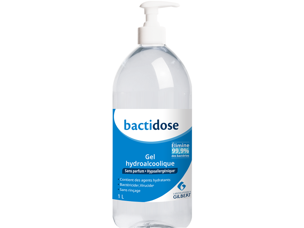 GEL HYDROALCOOLIQUE FLACON DE 1L BACTIDOSE